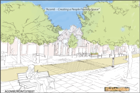 A sketch of how Front Street in Acomb could look. (Credit: Urban Glow design)