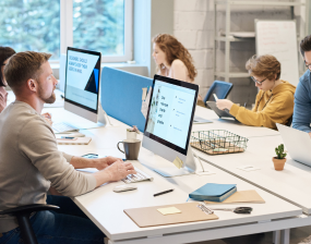 A photo of people taking part in an adults learning course.