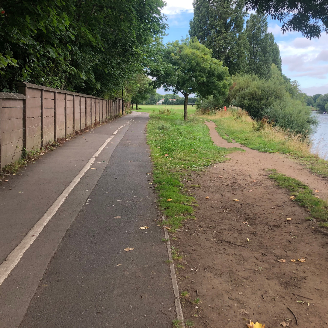 Image of riverside path