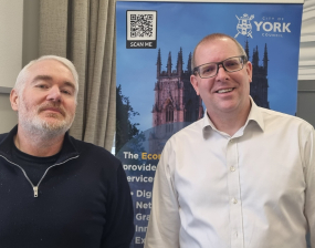 Roland Emmans and Doug Winter at the York Tech Forum event