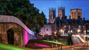 York Minster and City Walls view